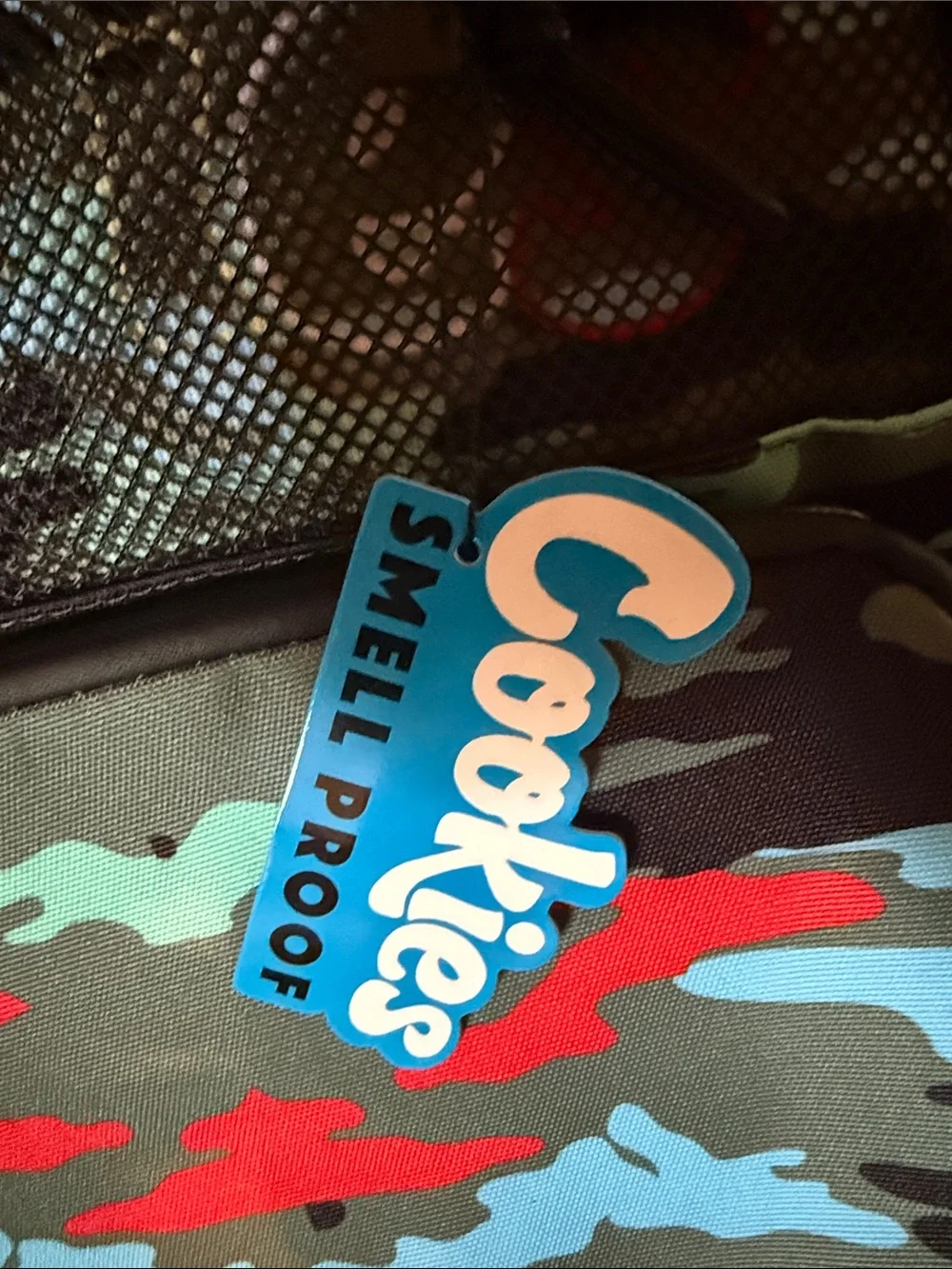 Cookies Camouflage Pattern Men's Backpack - Smell Proof